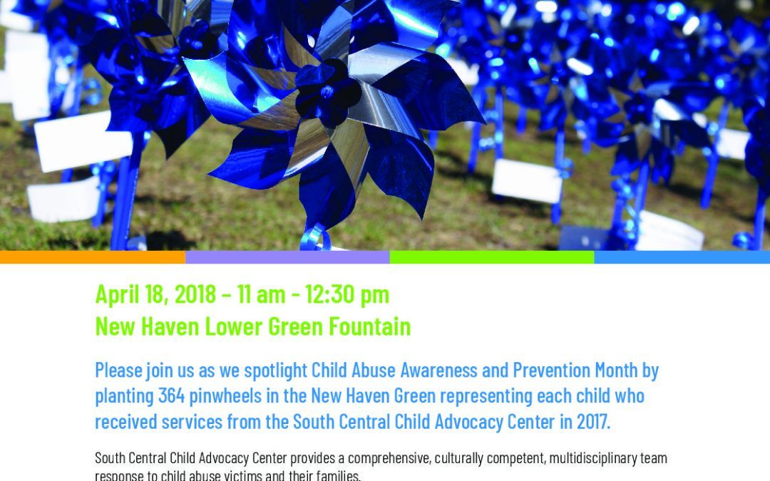 flyer for the 5th annual child abuse awareness prevention month